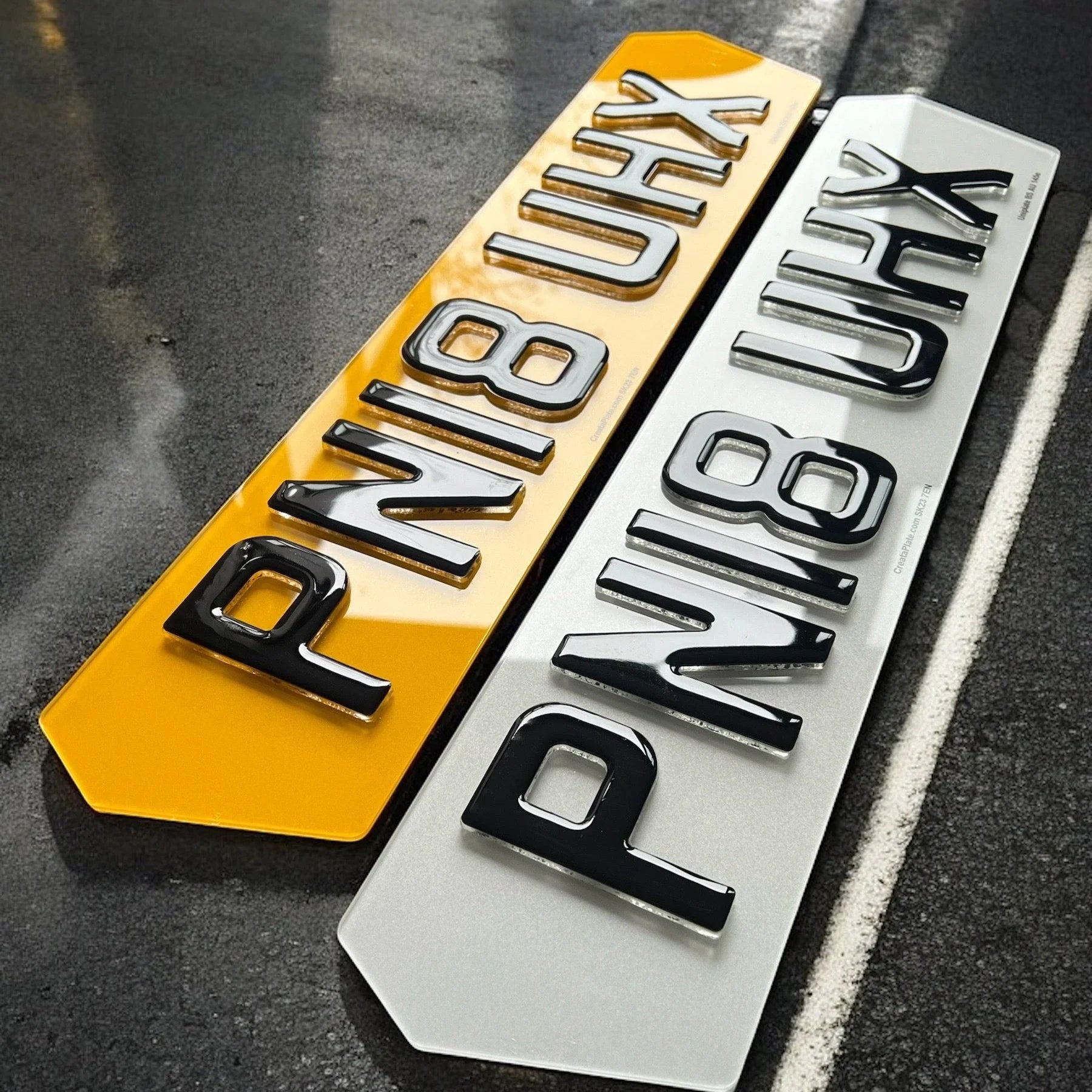 Hex Shape Number Plates - Road Legal